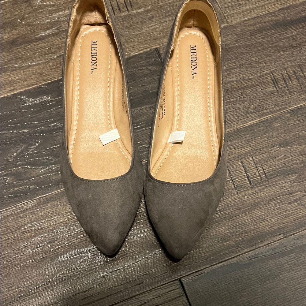 Merona Women's Taupe Pointed Flats